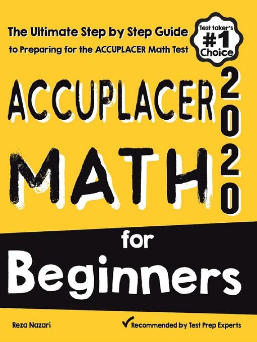 Title details for Accuplacer Math for Beginners by Reza Nazari - Available